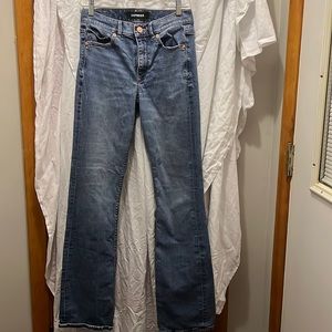 Express bootcut high rise jeans